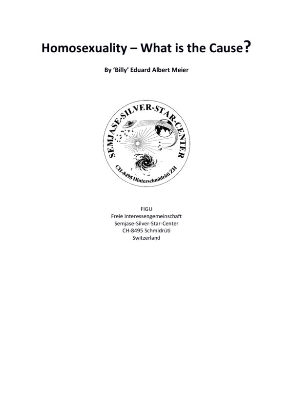 Homosexuality – What is the Cause?