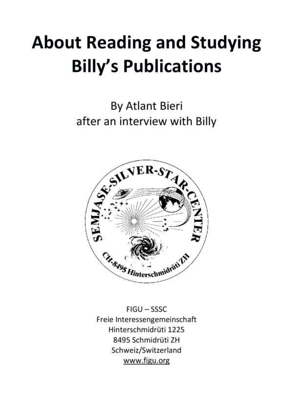 About Reading and Studying Billy’s Publications