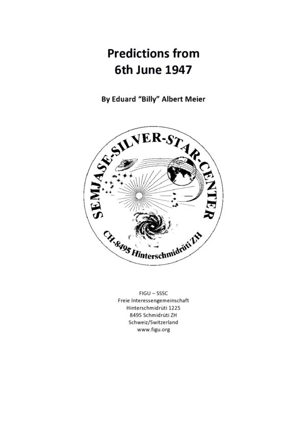 Predictions from 6th June, 1947