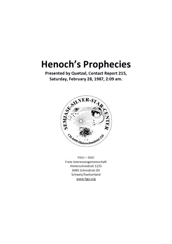 Henoch’s Prophecies
